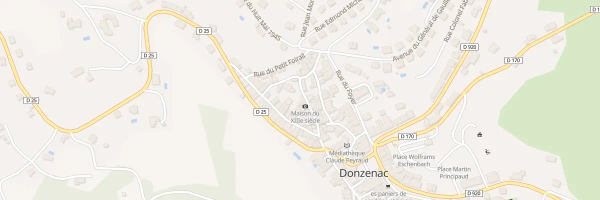 Plan du 25 Rue Du Puy Broch à Donzenac