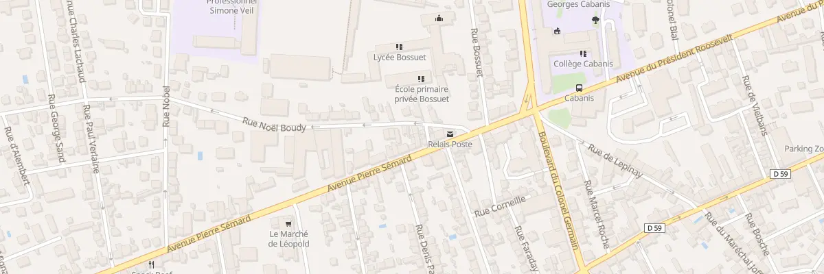 Plan du 13 Rue Noel Boudy à Brive-la-Gaillarde