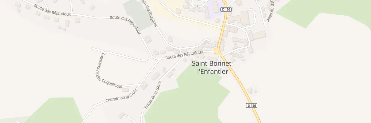 Plan du 1 Rte De La Gane à Saint-Bonnet-l’Enfantier