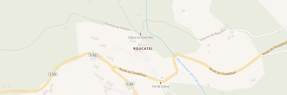 Plan du 140 Che du Roucatel à Saurat