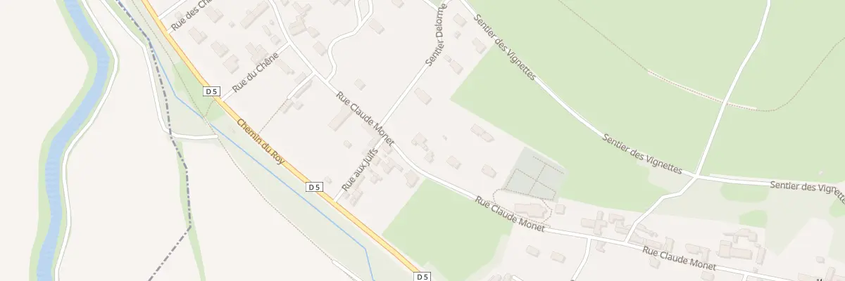 Plan du 45 Rue Claude Monet à Giverny