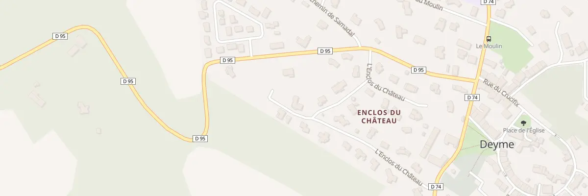 Plan du 10 Enclos du Chateau à Deyme