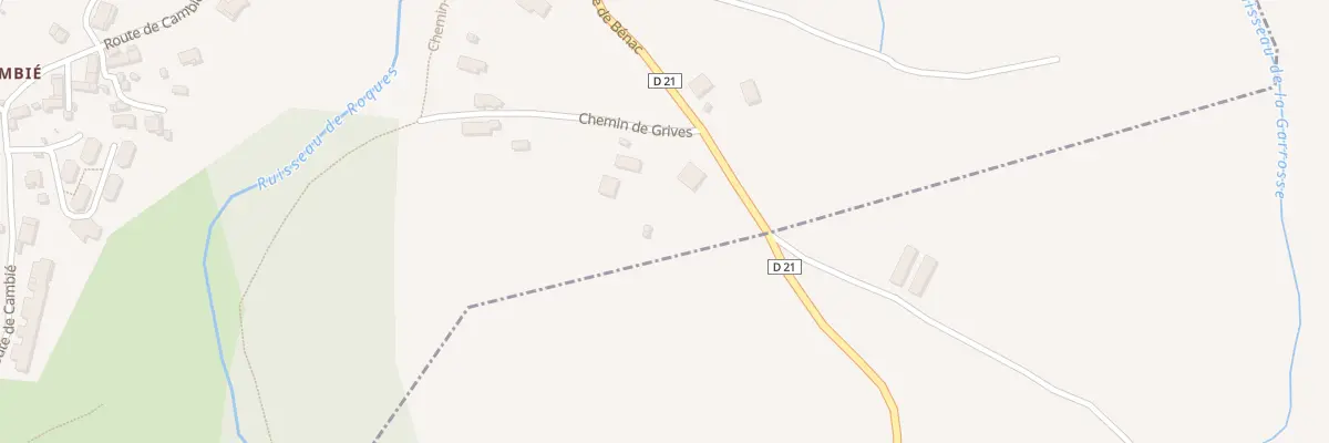 Plan du 5 Che de Grives à Serres-sur-Arget