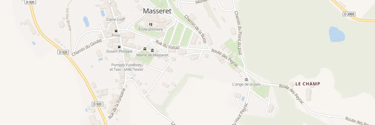 Plan du 4 Rue du Foirail à Masseret