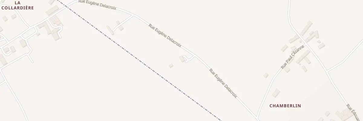 Plan du 595 Rue Eugène Delacroix à Meusnes
