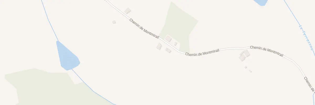 Plan du 870 Che de Montmirail à Montalzat