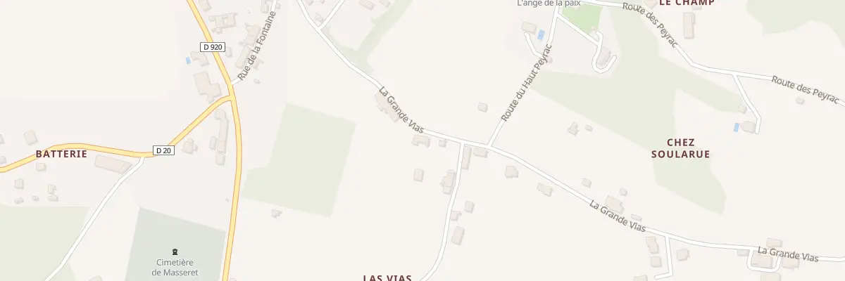 Plan du 6 Rue la Grande Vias à Masseret