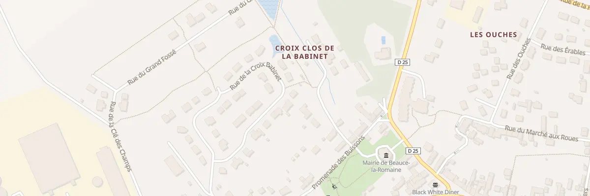 Plan du 16 Rue de la Croix Babinet à Beauce la Romaine