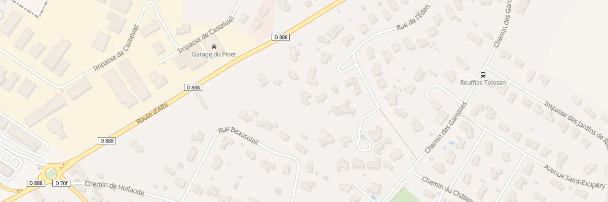 Plan du 34 Rue de l’Eden à Rouffiac-Tolosan