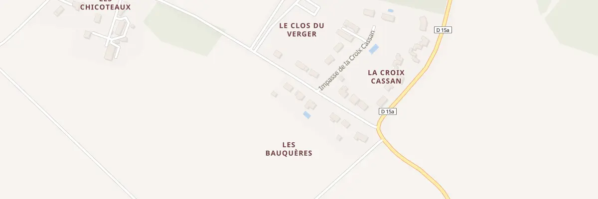 Plan du 5 Les Bauqueres à Veuil
