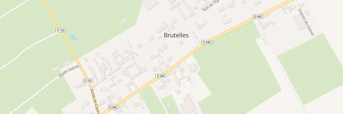 Plan du 21 Rte Nationale à Brutelles