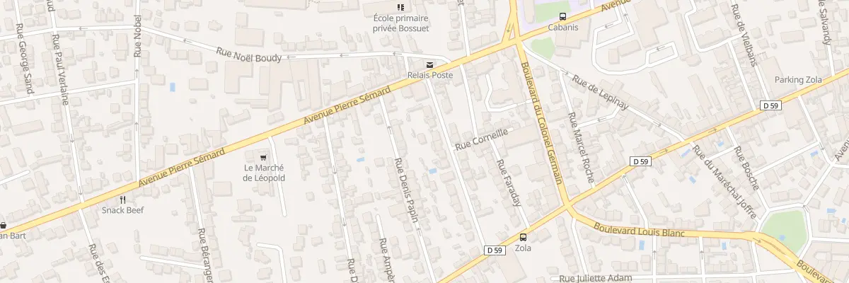 Plan du 10 Rue Emile Lacoste à Brive-la-Gaillarde