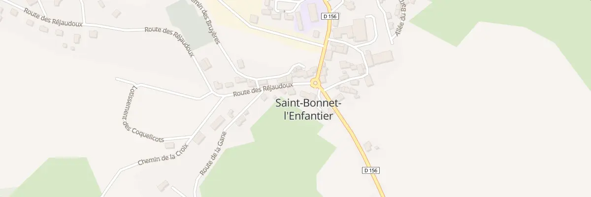 Plan du 1 Rte Des Réjaudoux à Saint-Bonnet-l’Enfantier