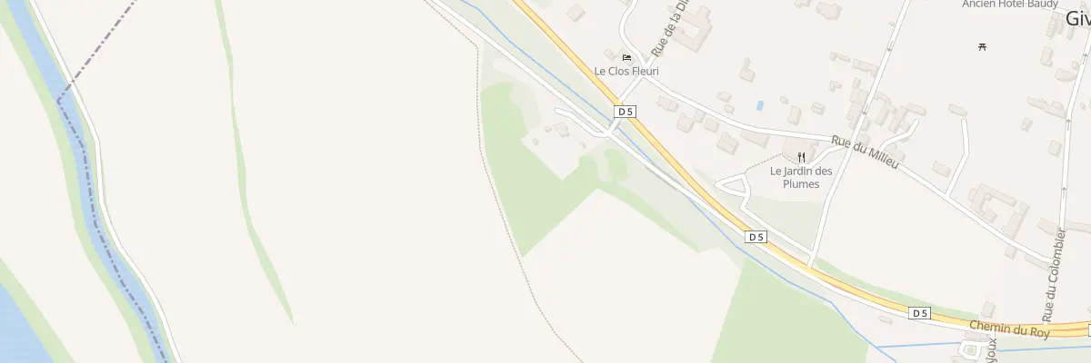 Plan du 55 Les Ajoux à Giverny