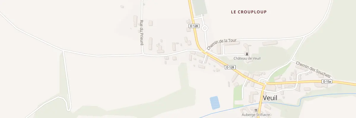Plan du 4 Rue du Prieuré à Veuil
