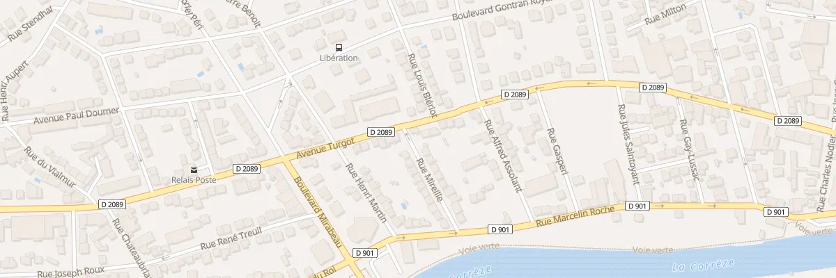 Plan du 1 Rue Mireille à Brive-la-Gaillarde
