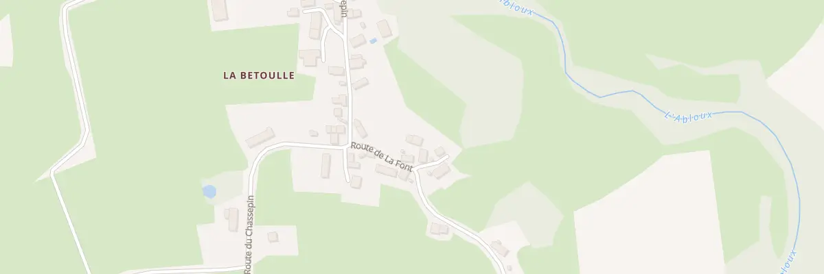 Plan du 3 Rte de la Font - La Betoulle à Saint-Sébastien