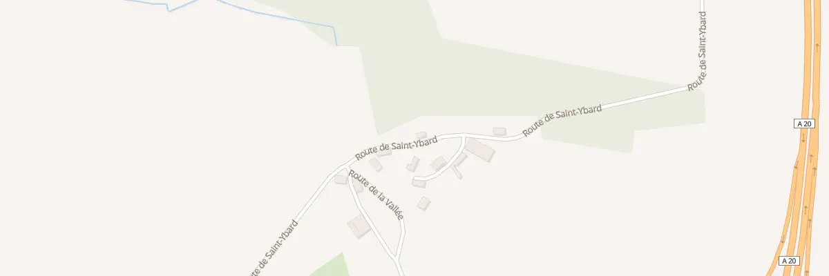 Plan du 2410 Rte de saint Ybard à Salon-la-Tour