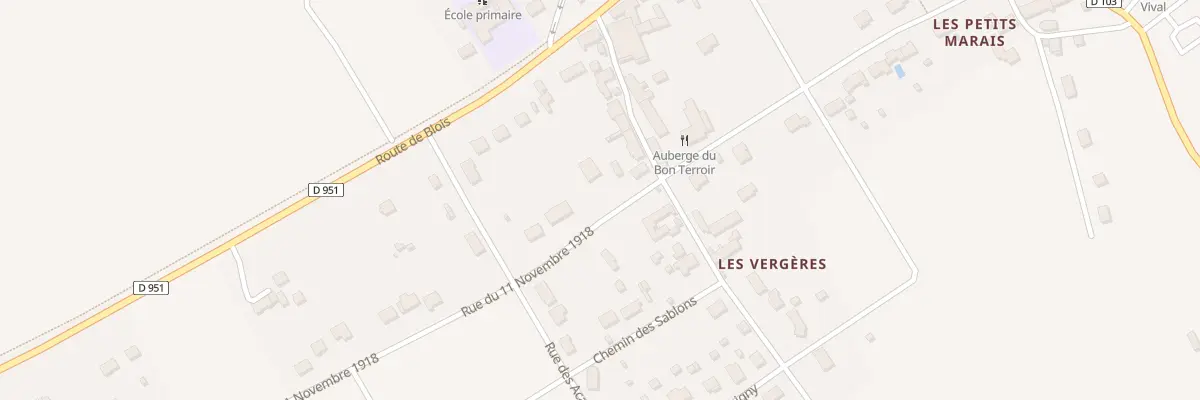 Plan du 4B Rue du 11 Novembre 1918 à Muides-sur-Loire