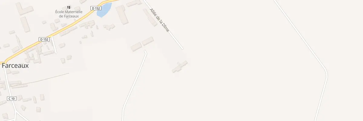 Plan du 1 All de la Dîme à Farceaux