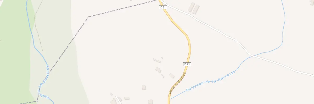 Plan du 334 Rte de Balança à Bénac