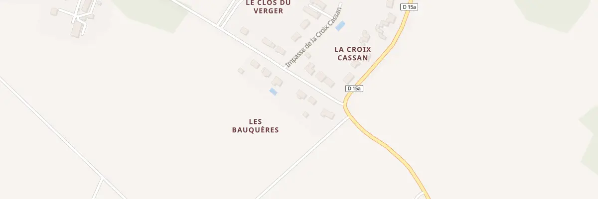 Plan du 3 Les Bauqueres à Veuil