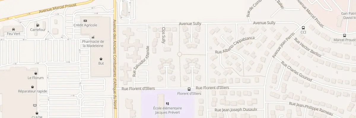 Plan du 29 Rue Florent D Illiers à Chartres