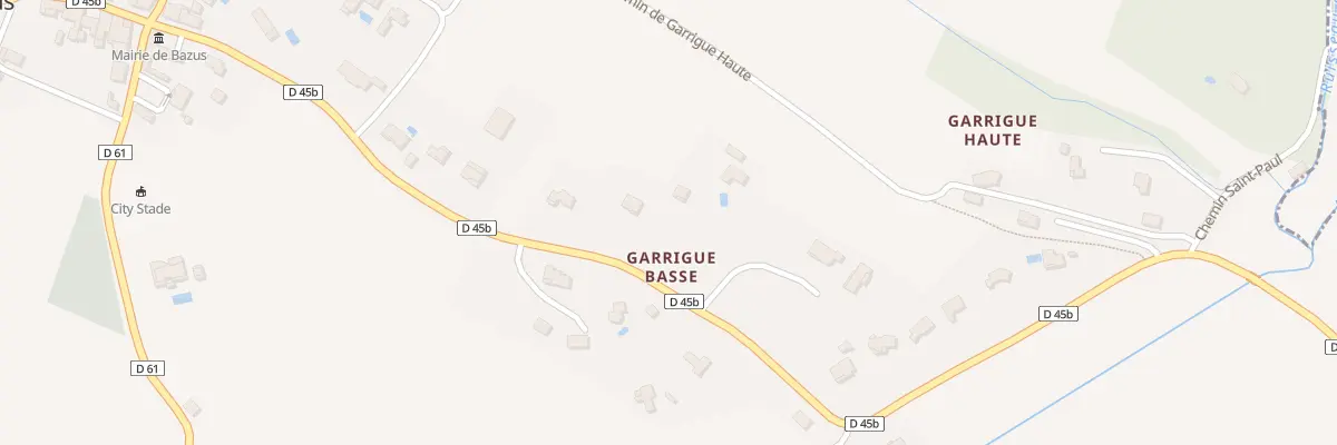 Plan du 425 Rte de Montastruc à Bazus