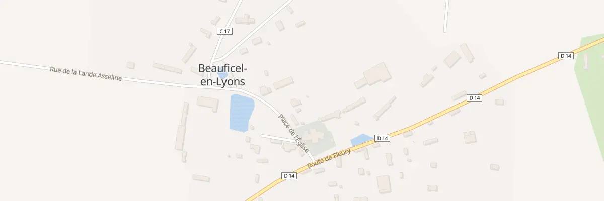Plan du 62 L’Eglise de Beauficel à Beauficel-en-Lyons