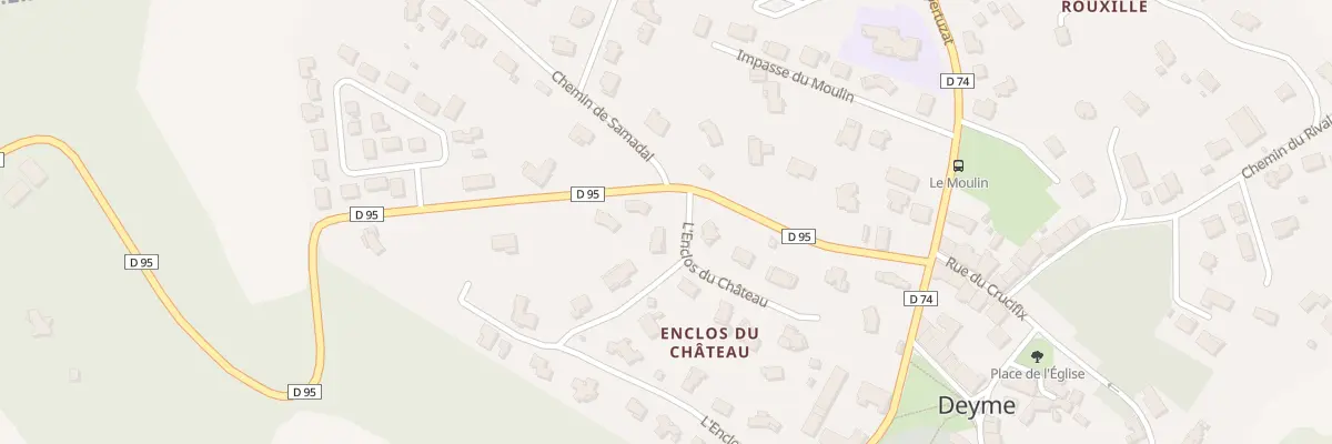 Plan du 7 Enclos du Chateau à Deyme