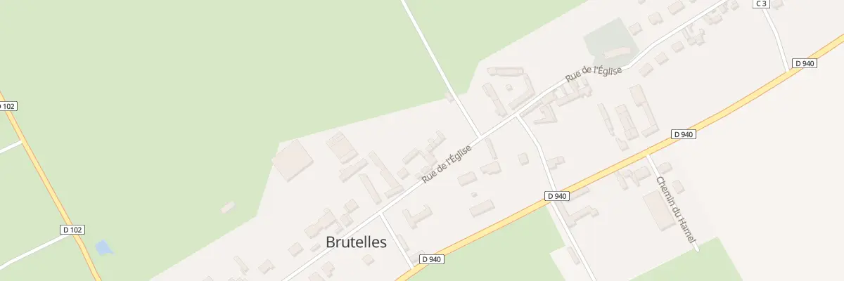 Plan du 15 Rue de l’Église à Brutelles