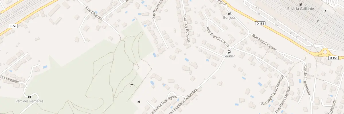 Plan du 34 Rue Raymond Monteil à Brive-la-Gaillarde