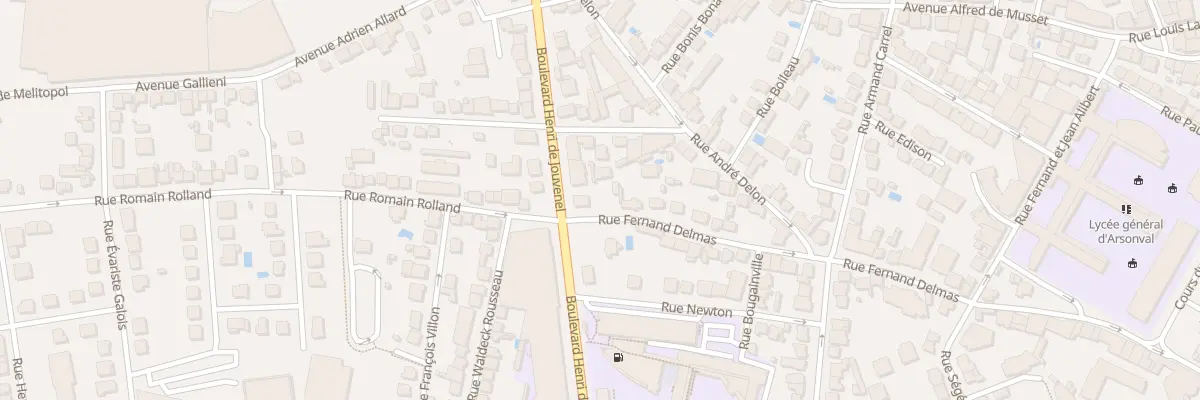 Plan du 38 Rue Fernand Delmas à Brive-la-Gaillarde