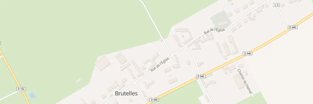 Plan du 11 Rue de l’Église à Brutelles
