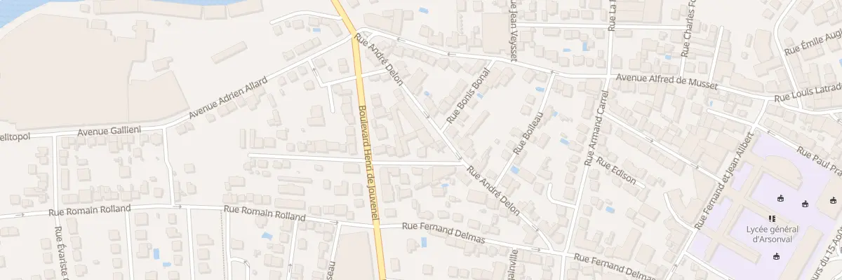 Plan du 27 Rue Andre Delon à Brive-la-Gaillarde