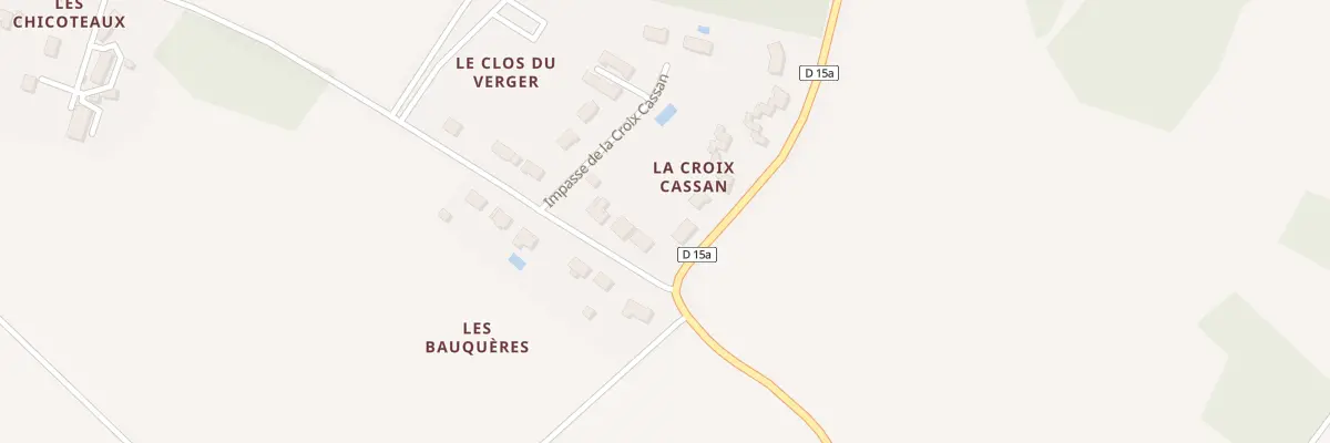 Plan du 13 La Croix Cassan à Veuil