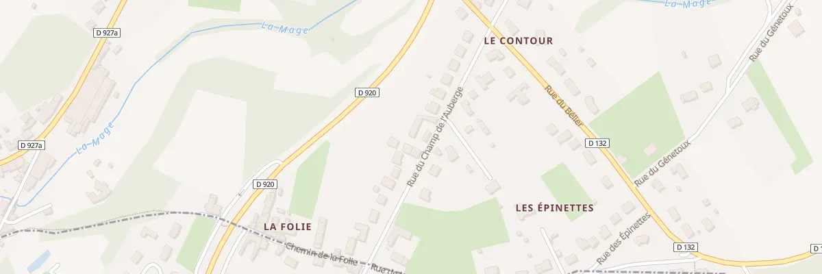 Plan du 14 Rue du Champ de l’Auberge à Saint-Marcel
