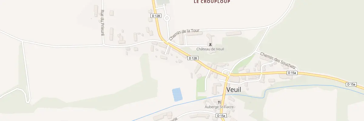 Plan du 6 Rue du Chateau à Veuil