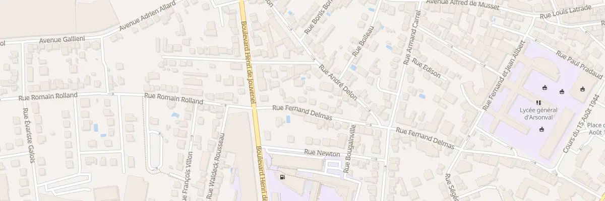 Plan du 34 Rue Fernand Delmas à Brive-la-Gaillarde