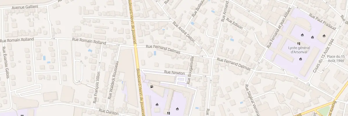Plan du 43 Rue Fernand Delmas à Brive-la-Gaillarde