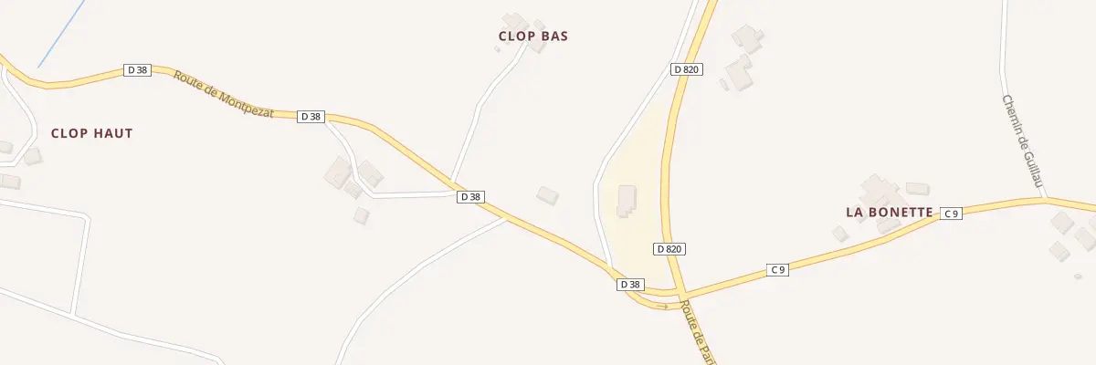 Plan du 130 Rte de Montpezat à Montalzat
