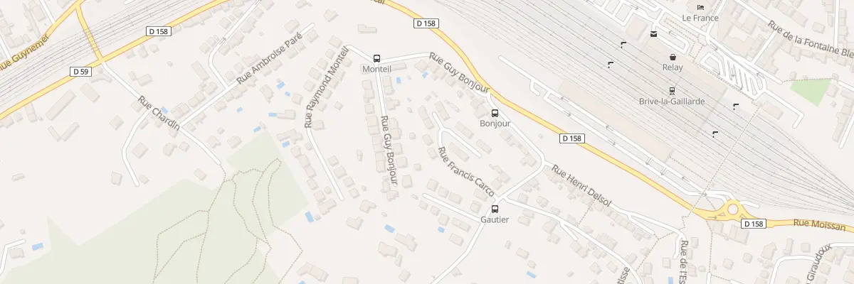 Plan du 11 Rue Francis Carco à Brive-la-Gaillarde