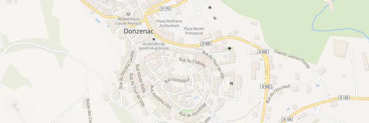 Plan du 14 Rue Du Chateau à Donzenac
