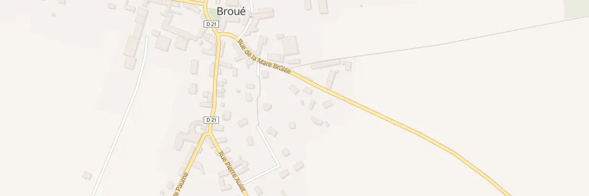 Plan du 6 Rue de la Mare Brulée à Broué