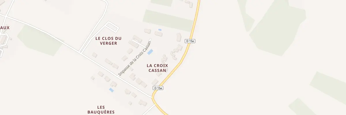 Plan du 5 La Croix Cassan à Veuil