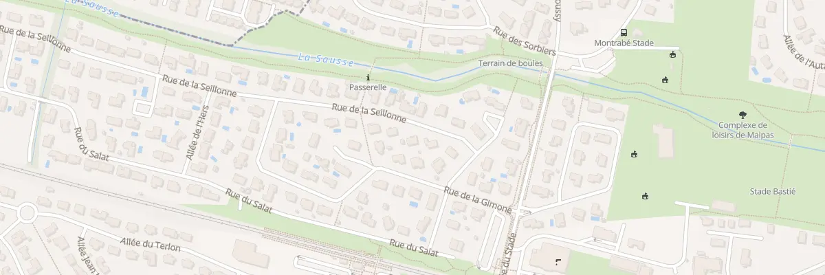 Plan du 7 Rue de la Seillonne à Montrabé