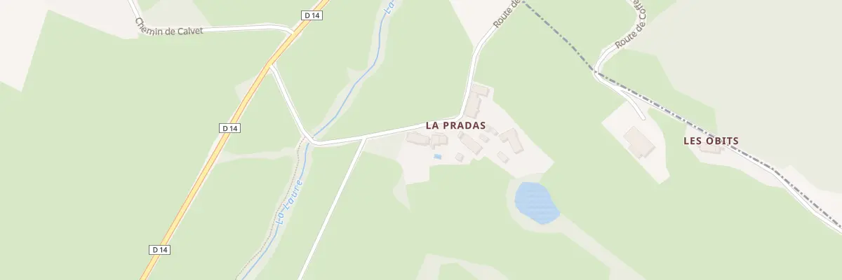 Plan du 1 La Pradas à Brie