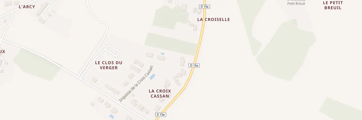 Plan du 1 La Croix Cassan à Veuil