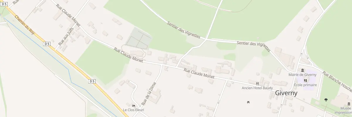 Plan du 63 Rue Claude Monet à Giverny