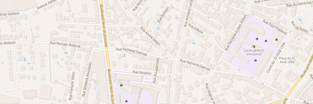 Plan du 24 Rue Fernand Delmas à Brive-la-Gaillarde